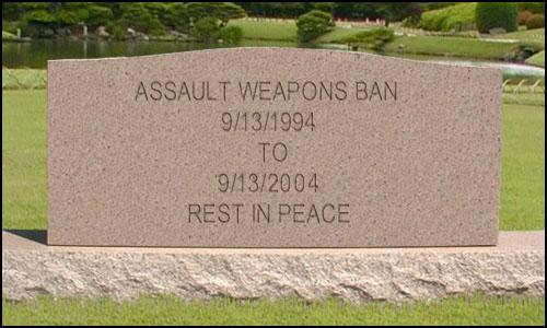 Assault Weapons Ban Tombstone