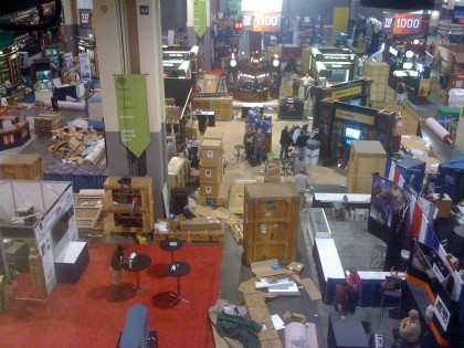 NRA Charlotte '10 Show Floor Being Set Up