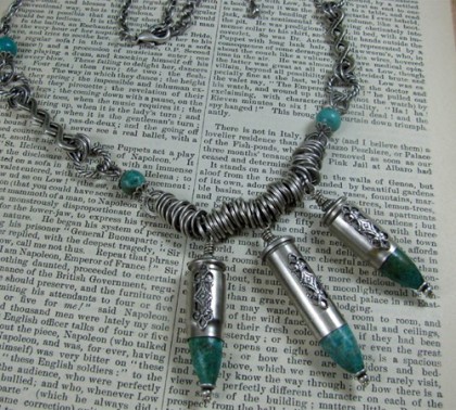 TurquoiseThreeCasingNecklace