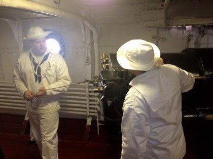 USS Olympia, 5in gun, Primed, Ready to Fire