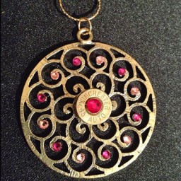 PinkBlingAmmoNecklace