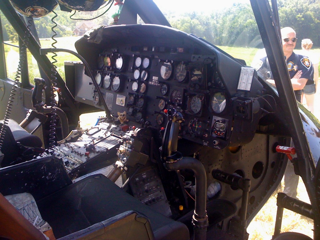 Cockpit of UH-1 "Huey"
