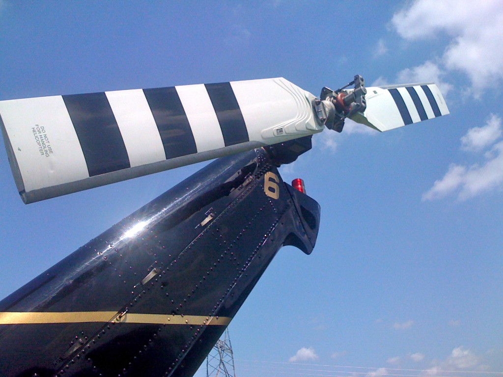 Tail rotor of the UH-1 Huey