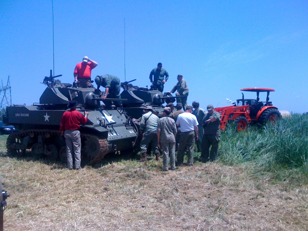 Two M3 Stuart Tanks