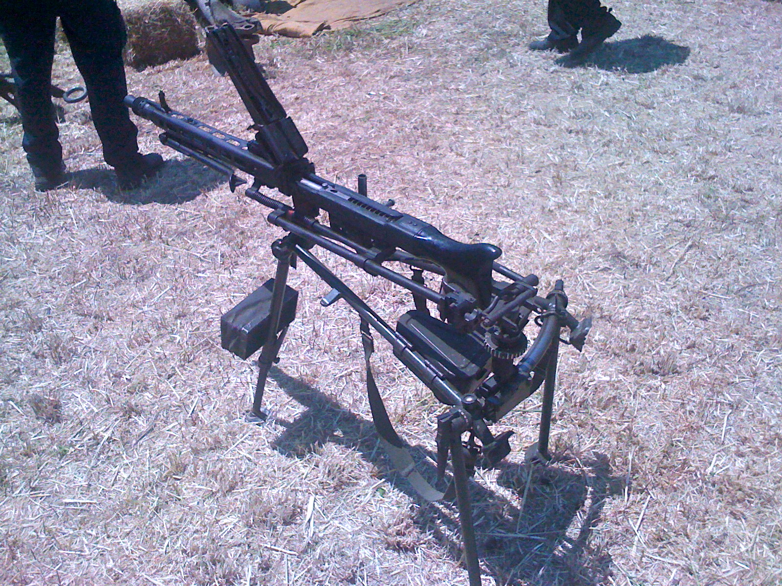 German MG42 machine gun top view