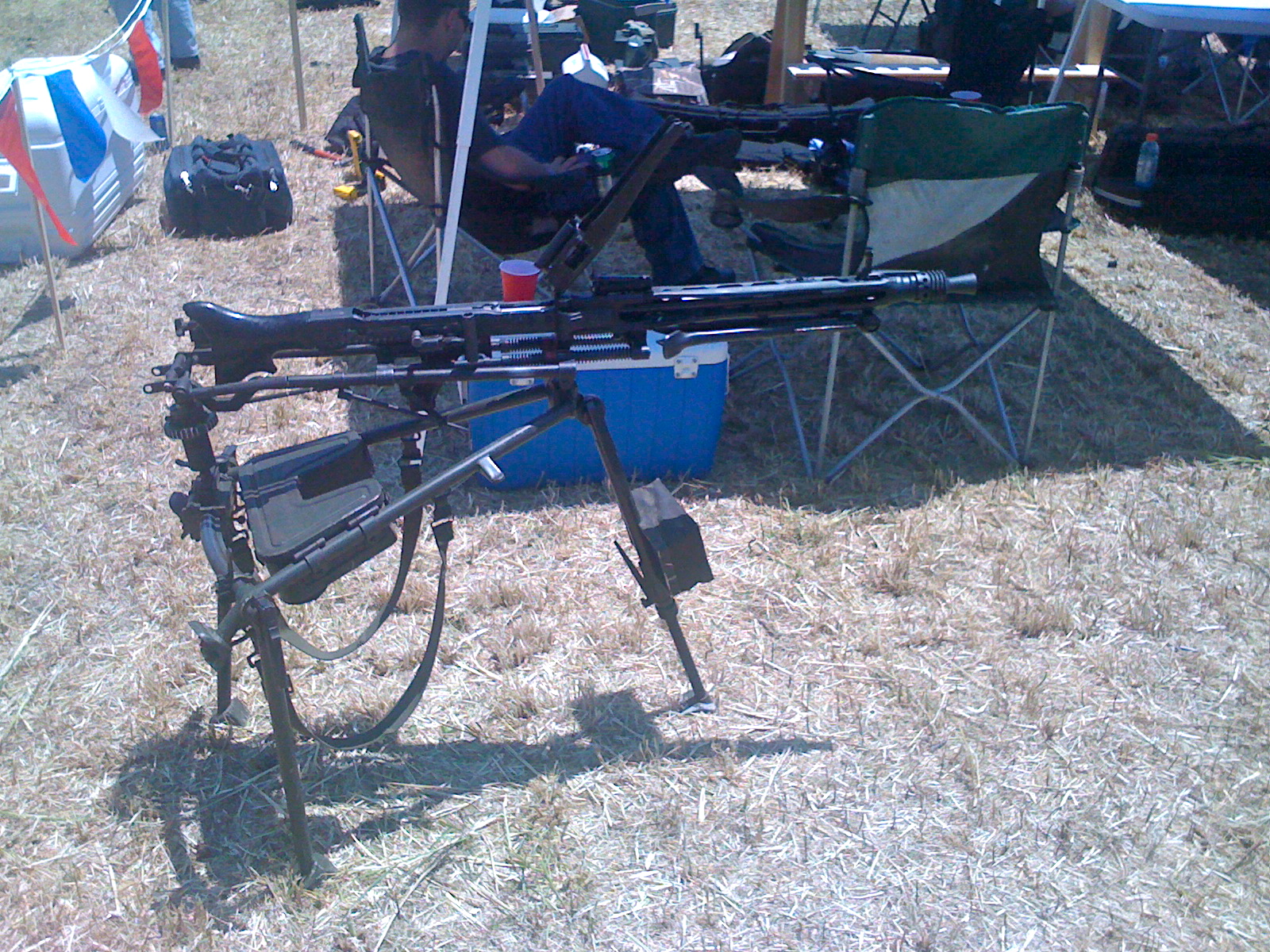 German MG42 machine gun side view