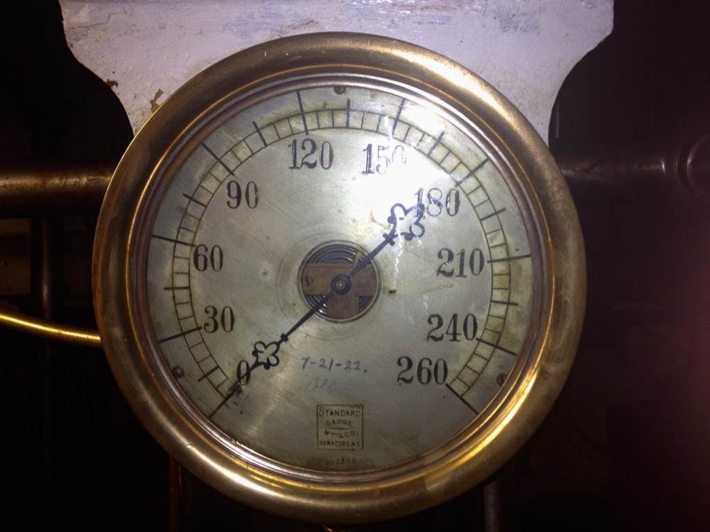 Steam Pressure Gauge, USS Olympia, 7/21/1922