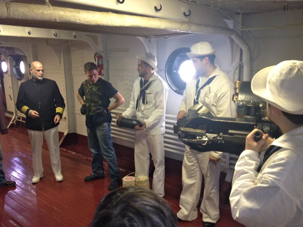 USS Olympia, Gunnery Demonstration