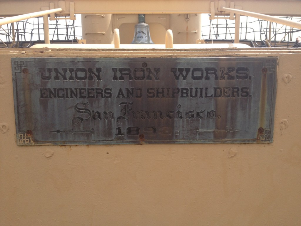 Built by Union Iron Works, San Francisco, 1893