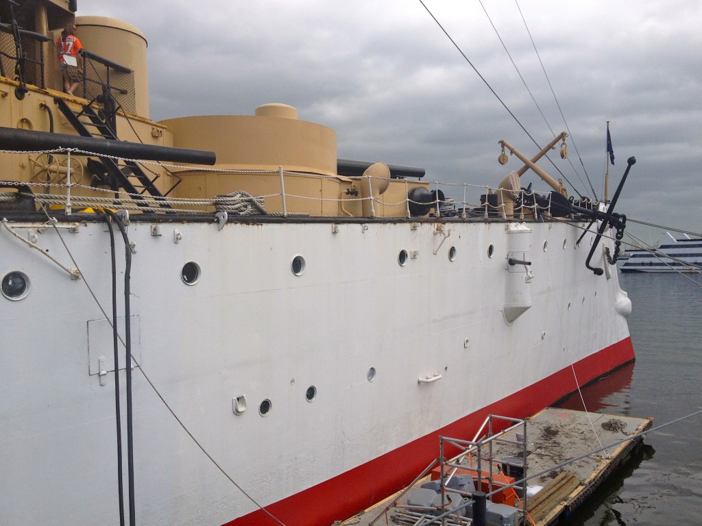 USS Olympia, Starboard Side