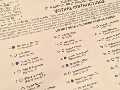 NRA Ballot